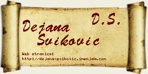 Dejana Šviković vizit kartica